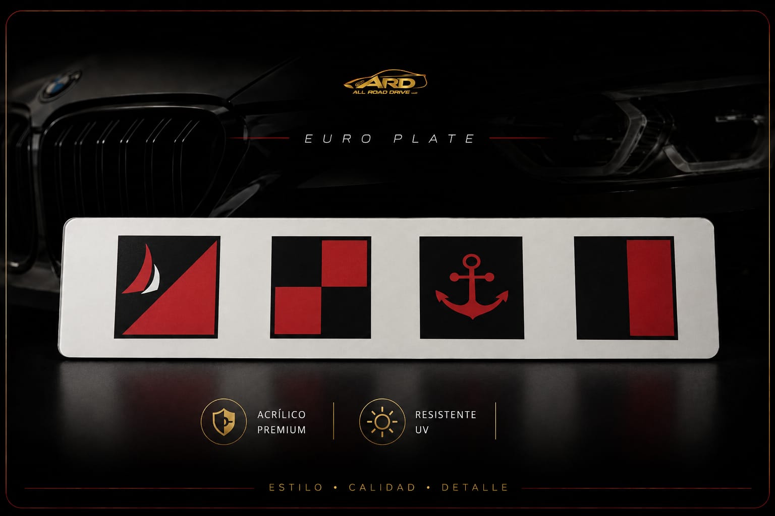 Acrylic Euro Plate Premium