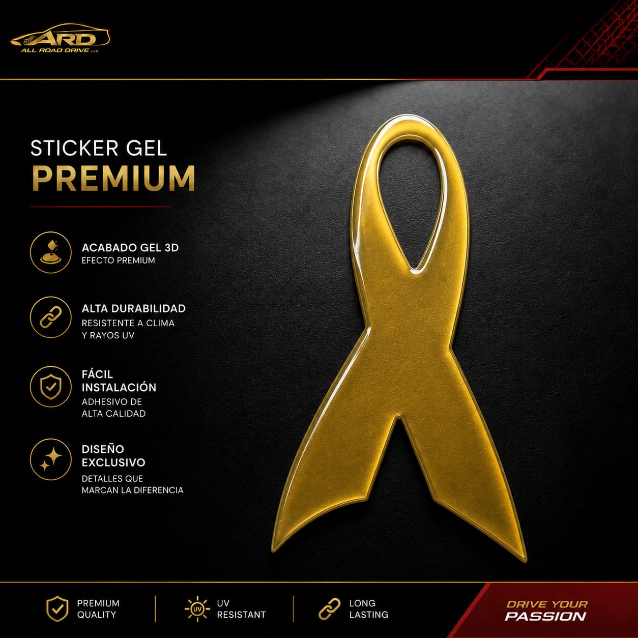 Ribbon Gel Sticker