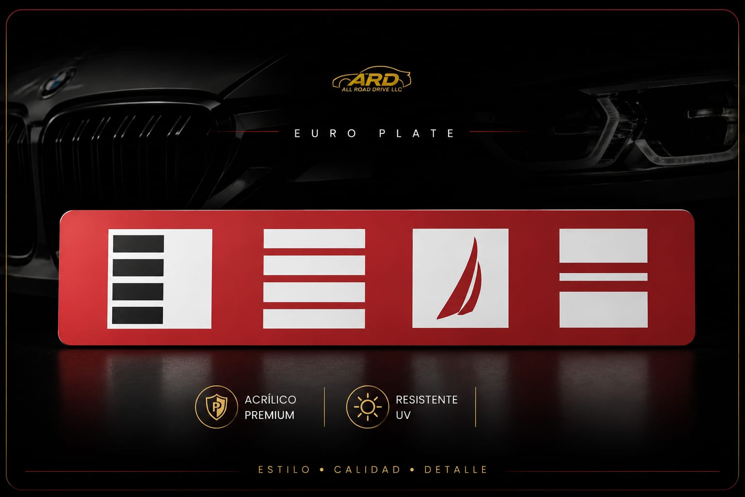 Acrylic Euro Plate Premium