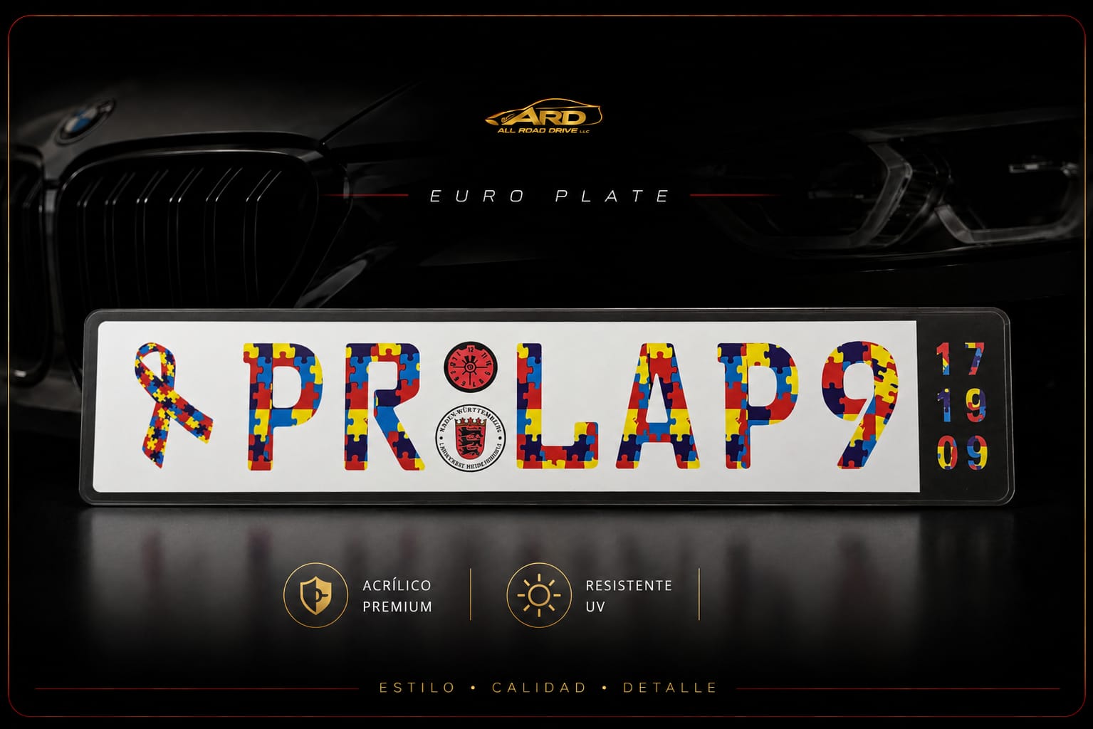 Acrylic Euro Plate Premium