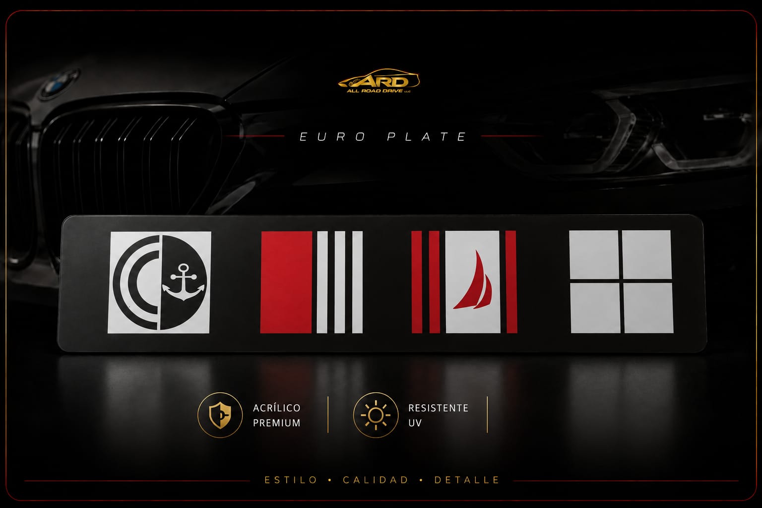 Acrylic Euro Plate Premium