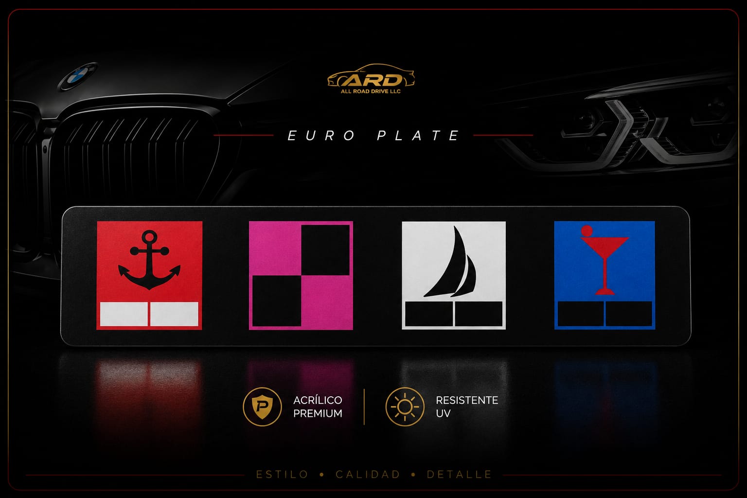 Acrylic Euro Plate Premium
