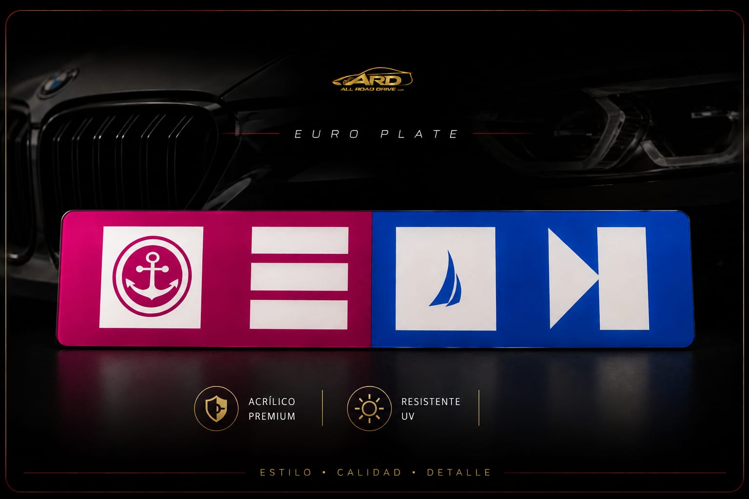 Acrylic Euro Plate Premium