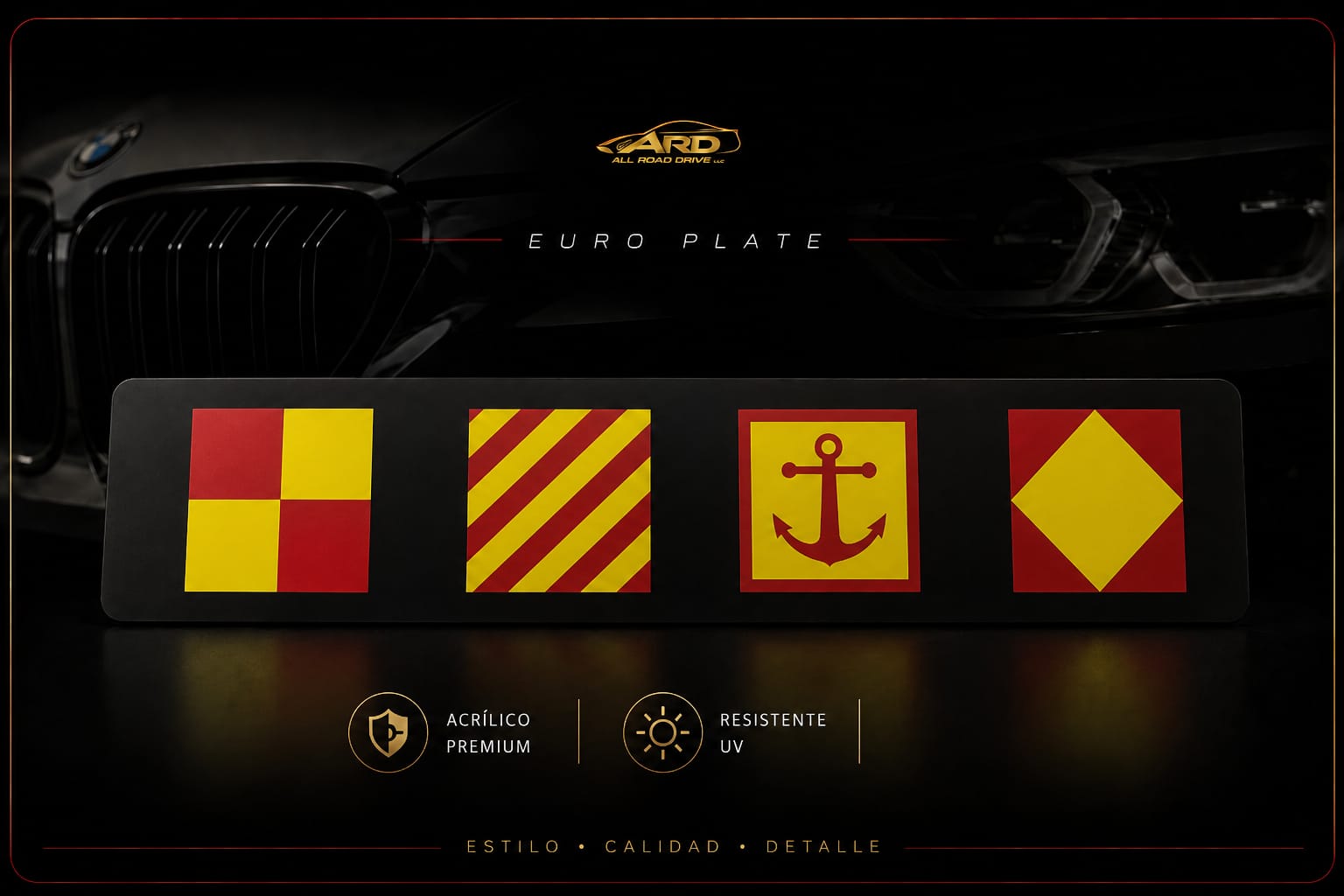Acrylic Euro Plate Premium