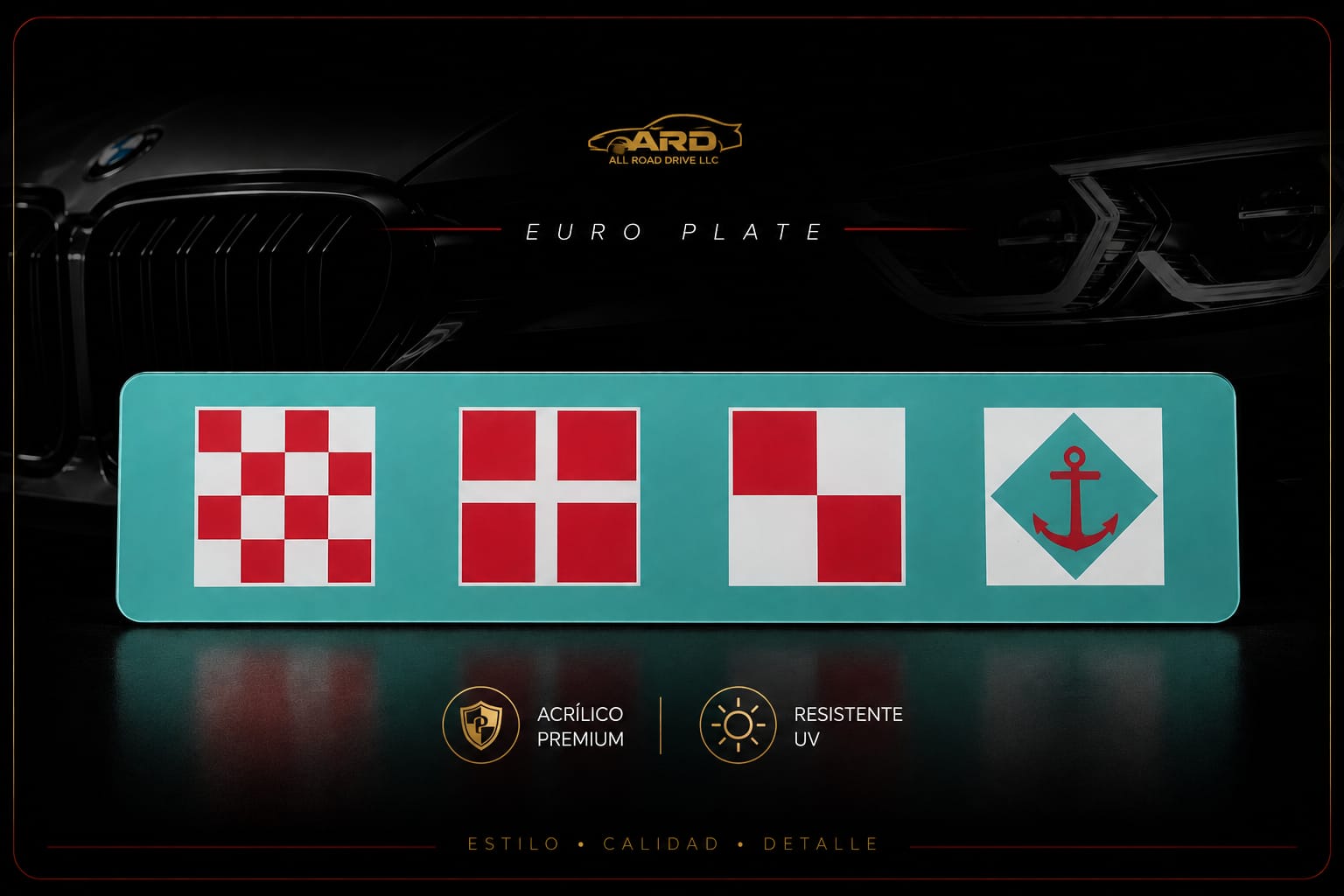Acrylic Euro Plate Premium