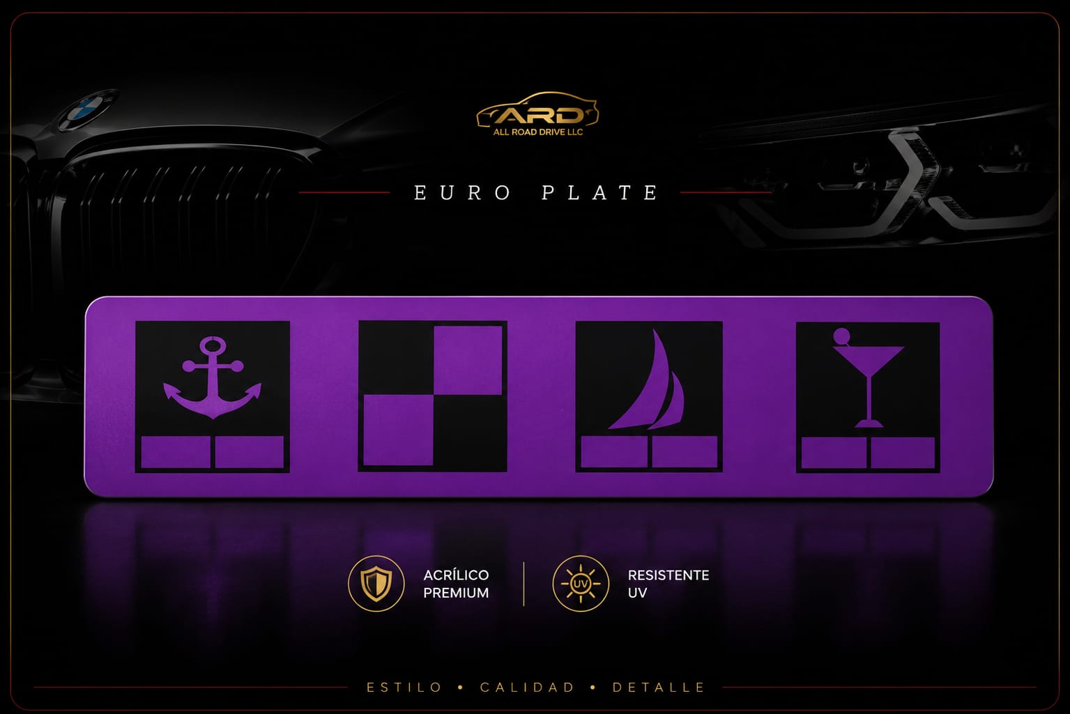 Acrylic Euro Plate Premium