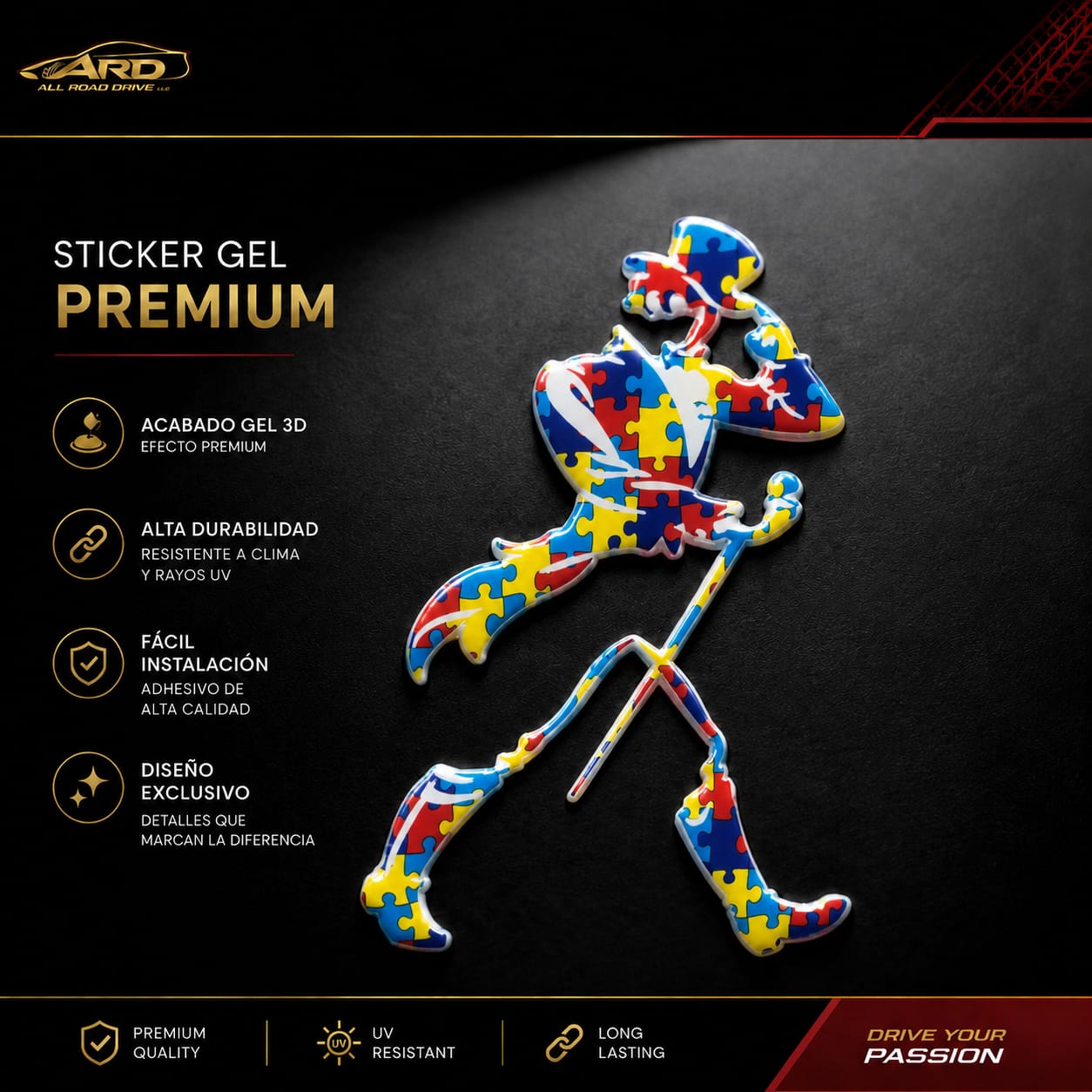 Johnnie Walker Gel Sticker