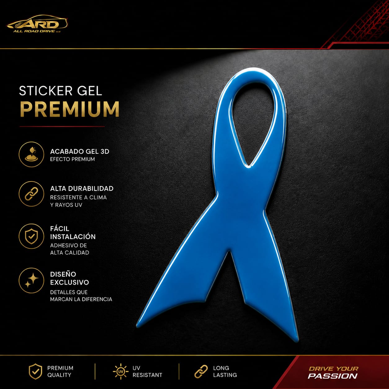 Ribbon Gel Sticker
