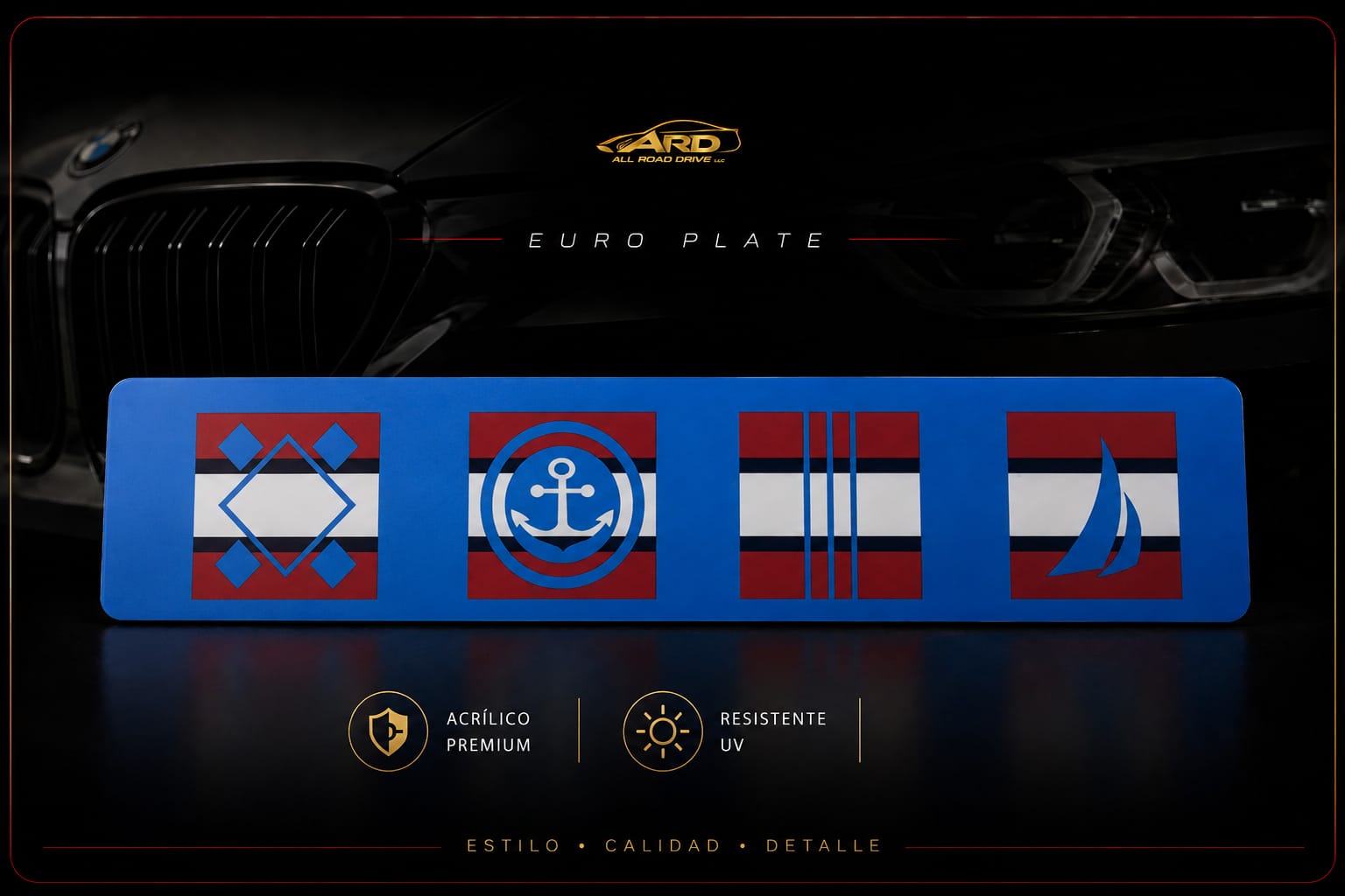 Acrylic Euro Plate Premium
