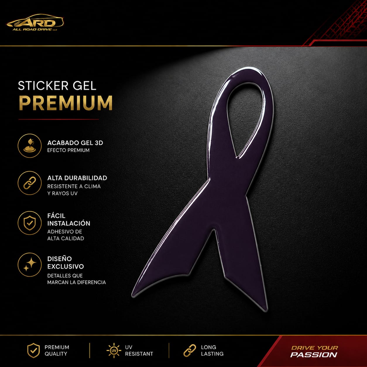 Ribbon Gel Sticker