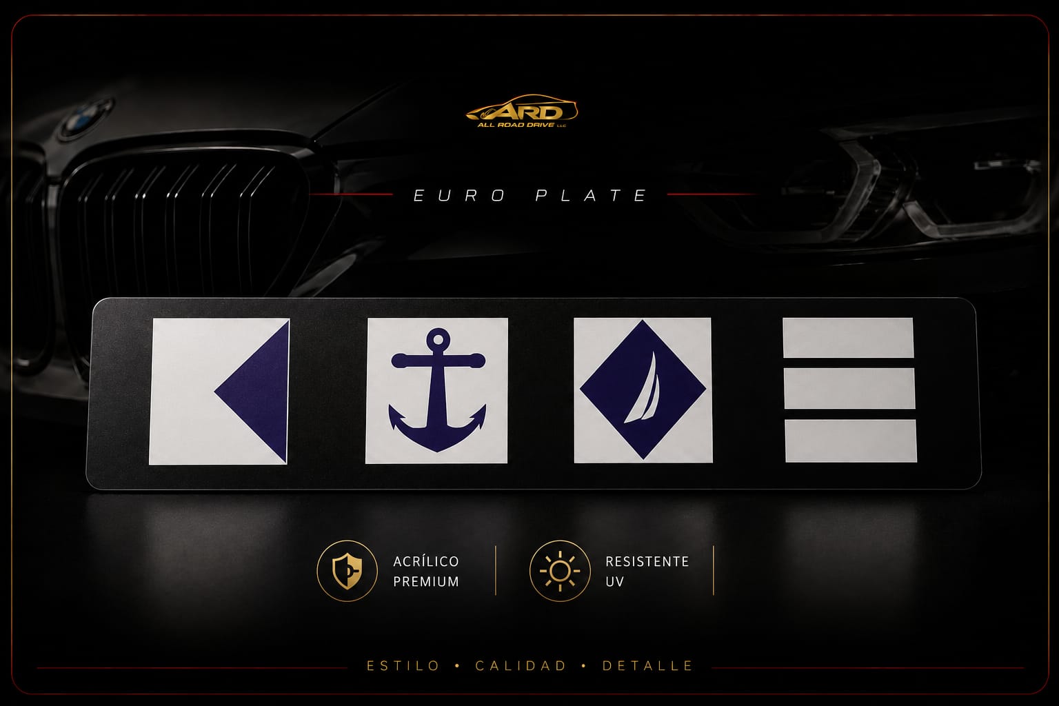 Acrylic Euro Plate Premium