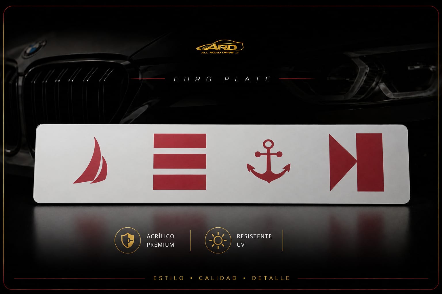 Acrylic Euro Plate Premium